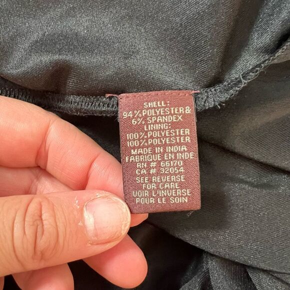 Ranna Gill blue sleeveless draped jersey gown with crystal embellishment size sm - Picture 11 of 13